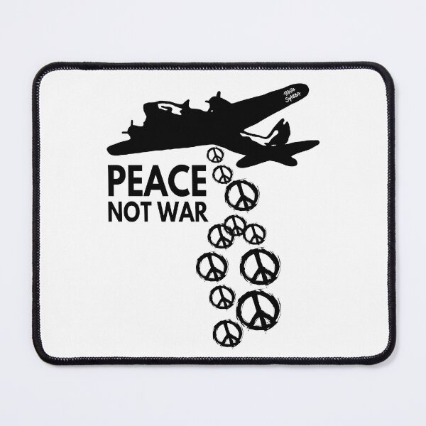 Item preview, Peace not War; Plane throwing Peace signs; designed and sold by StickerApe.