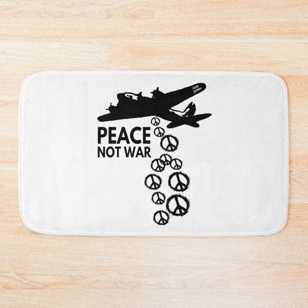 Item preview, Peace not War; Plane throwing Peace signs; designed and sold by StickerApe.