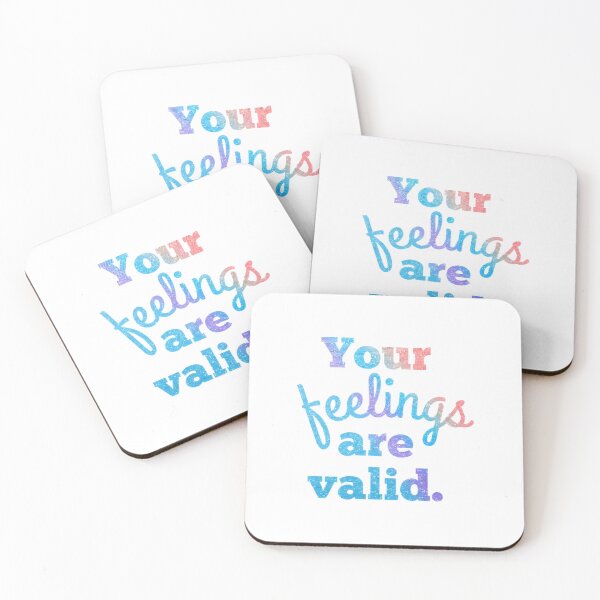 Item preview, Glitter Gradient “Your Feelings Are Valid” Design designed and sold by SidderBug Designs.