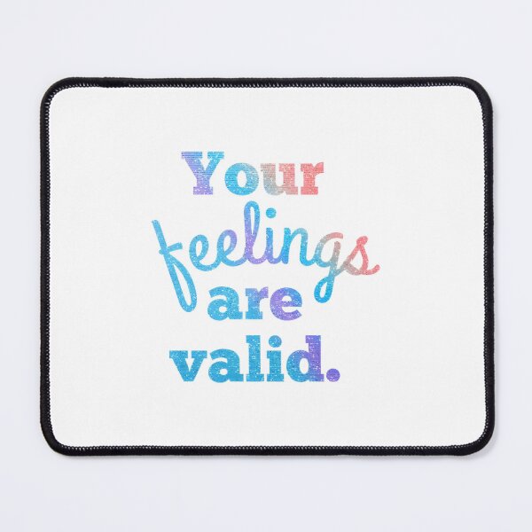 Item preview, Glitter Gradient “Your Feelings Are Valid” Design designed and sold by SidderBug Designs.