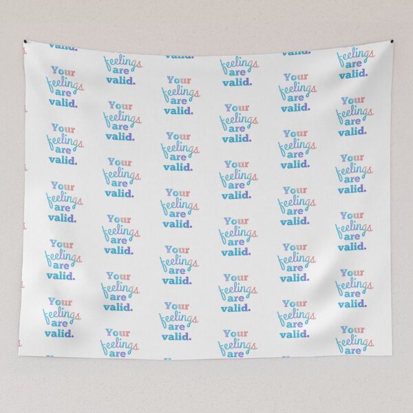 Item preview, Glitter Gradient “Your Feelings Are Valid” Design designed and sold by SidderBug Designs.