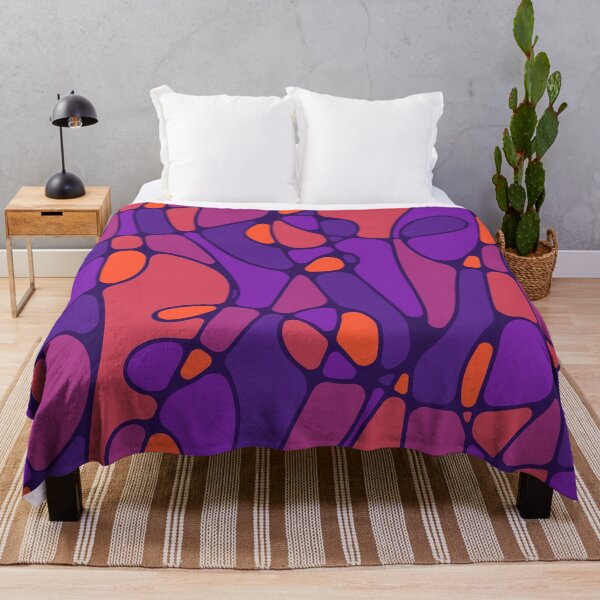 Aperçu de l'œuvre Abstraction douce et colorée • Violet et rouge créée et vendue par boozkova-vorona.