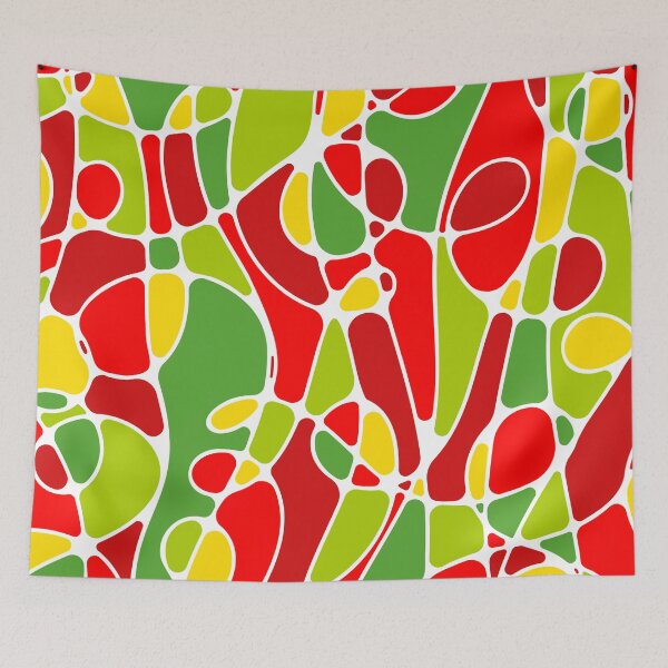 Item preview, Colorful smooth abstraction • Green and red designed and sold by boozkova-vorona.
