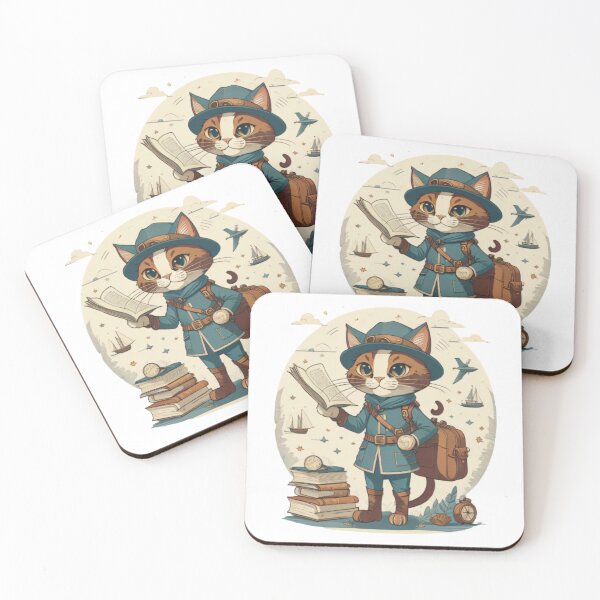 Item preview, Cute cat explorer designed and sold by Nostalgic-co.