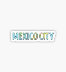 Pegatina Mexico City World Map - Cool Mexico Traveler Gift