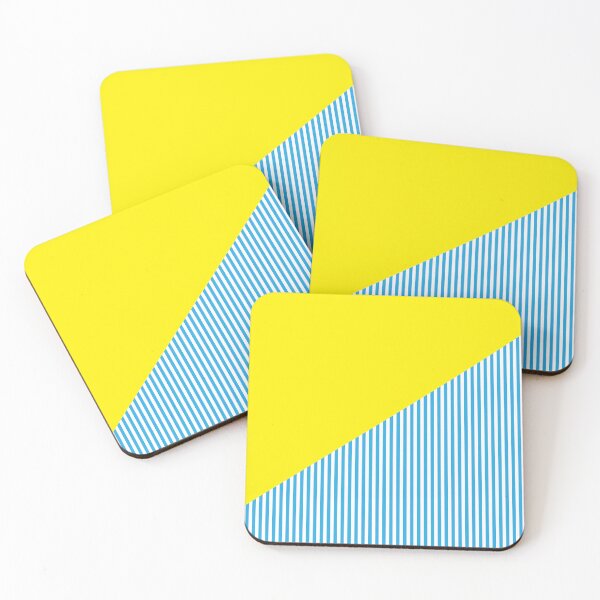 Item preview, Triangle and Stripes | Mixed Patterns | Yellow and Blue designed and sold by rsty11.