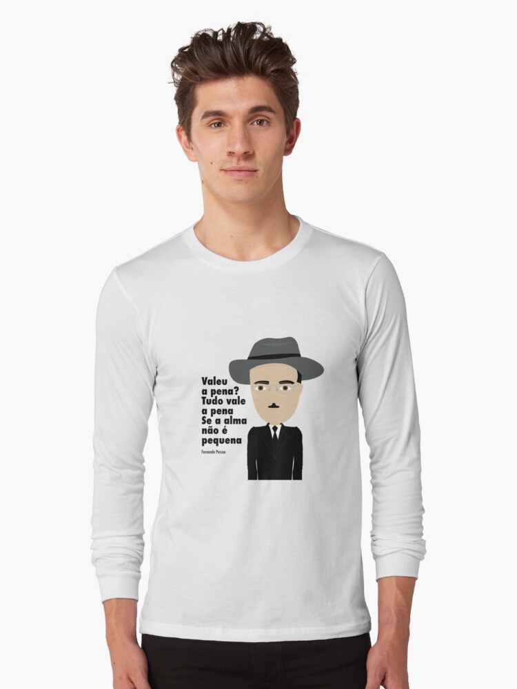 Imagen 1 de 5, Camiseta de manga larga con la obra Fernando Pessoa, diseñada y vendida por creotumundo.