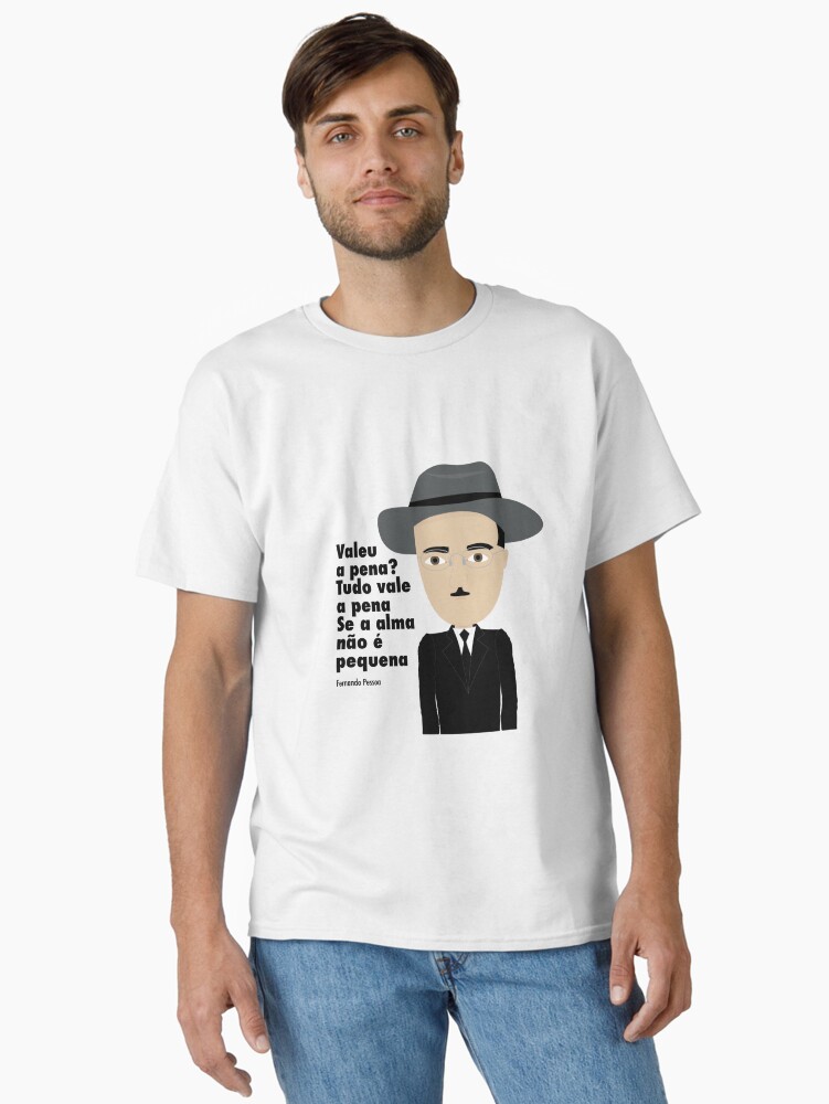 Imagen 2 de 7, Camiseta clásica con la obra Fernando Pessoa, diseñada y vendida por creotumundo.