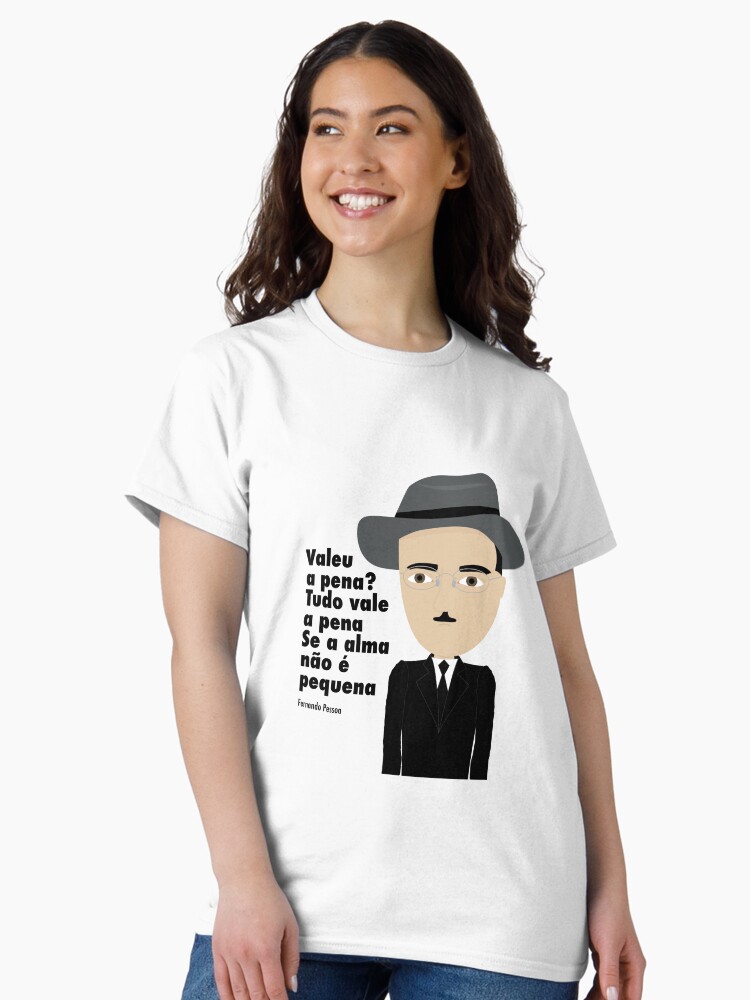 Imagen 1 de 7, Camiseta clásica con la obra Fernando Pessoa, diseñada y vendida por creotumundo.