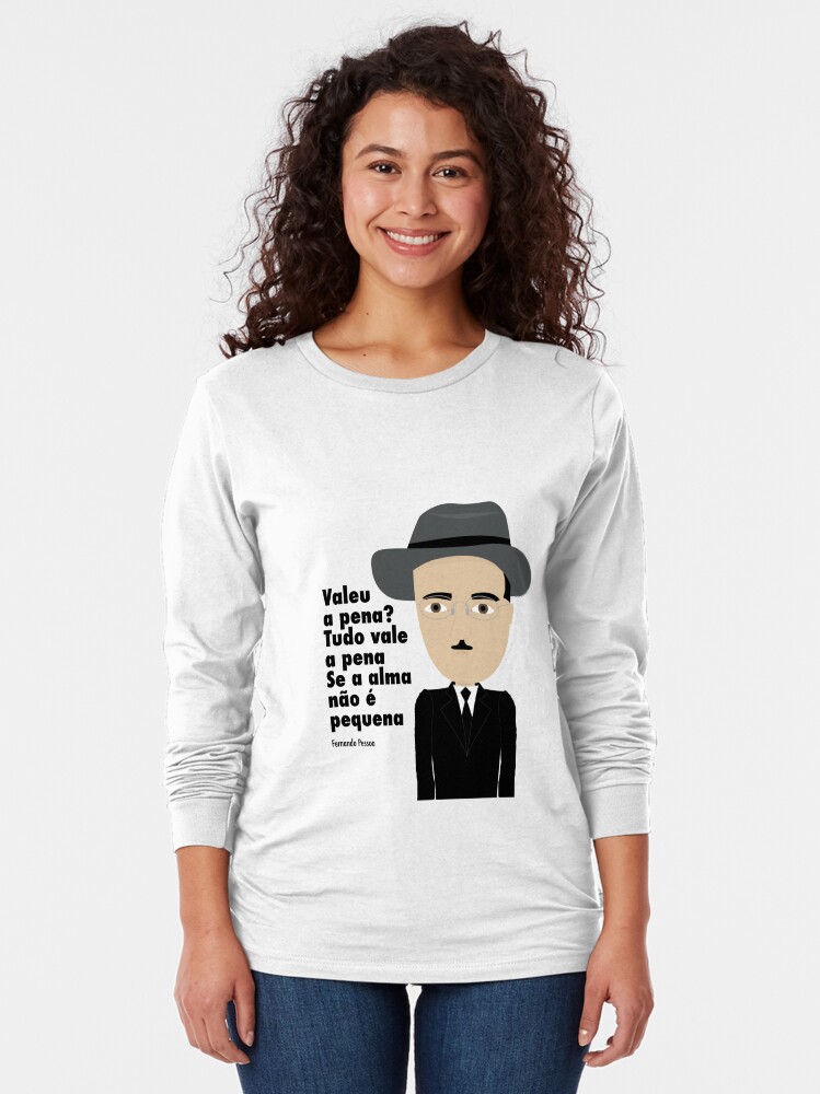 Imagen 2 de 5, Camiseta de manga larga con la obra Fernando Pessoa, diseñada y vendida por creotumundo.