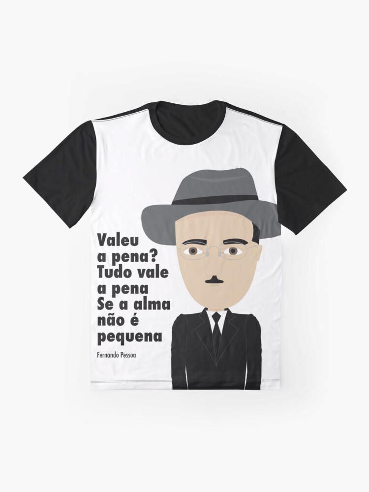 Imagen 4 de 5, Camiseta gráfica con la obra Fernando Pessoa, diseñada y vendida por creotumundo.