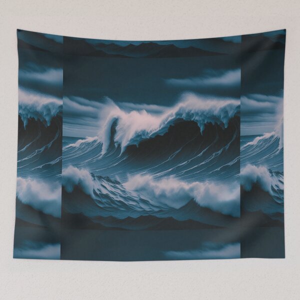 Item preview, Black Stormy  Ocean Wave designed and sold by Shenuka93.