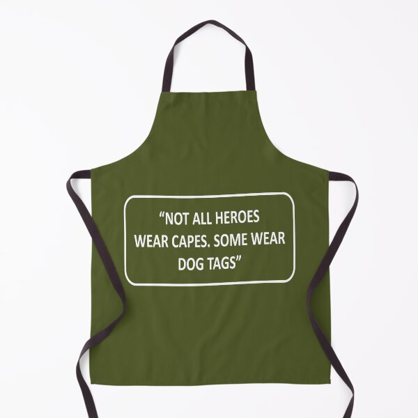 Item preview, NOT ALL HEROES WEAR CAPES. SOME WEAT DOG TAGS designed and sold by QuotesKINGz.