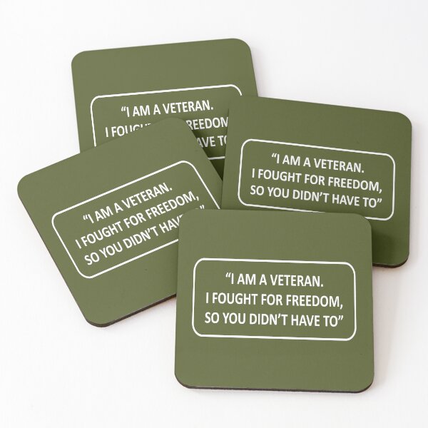 Item preview, I'M A VETERAN. I FOUGHT FOR FREEDOM SO YOU DON'T HAVE TO designed and sold by QuotesKINGz.