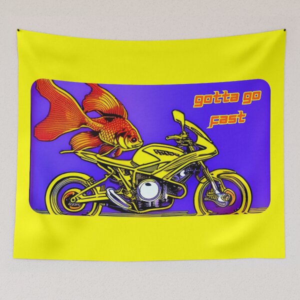 Item preview, Goldfish On A Motorbike designed and sold by Stan The Goldfish.