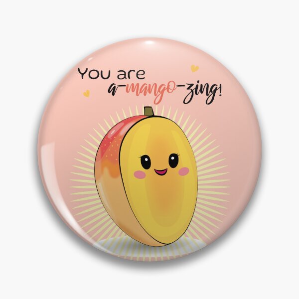 Item preview, You are a-mango-zing! Cute mango funny pun thank you designed and sold by HajnalkArt.