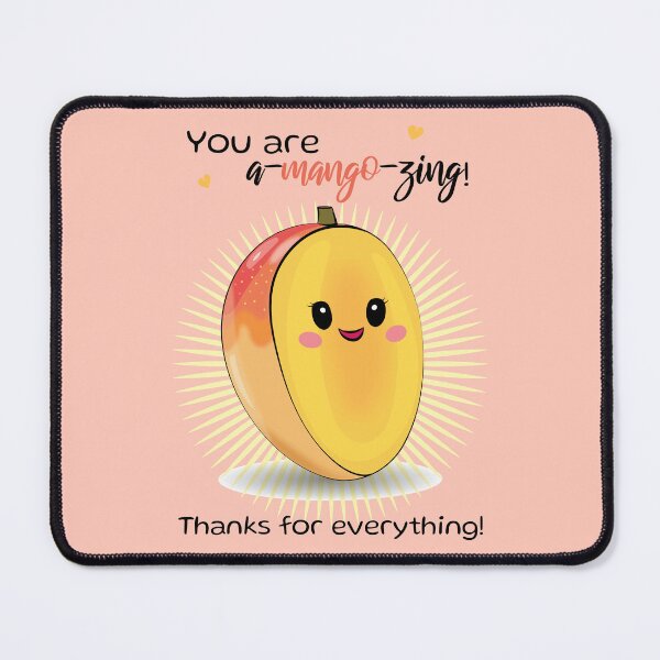 Item preview, You are a-mango-zing! Cute mango funny pun thank you designed and sold by HajnalkArt.