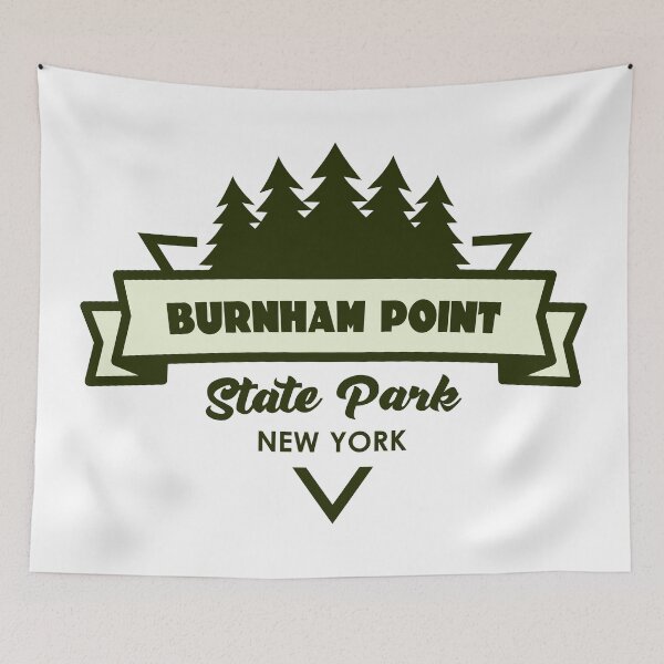 Item preview, Burnham Point State Park New York Trees And Ribbon designed and sold by bivenart.