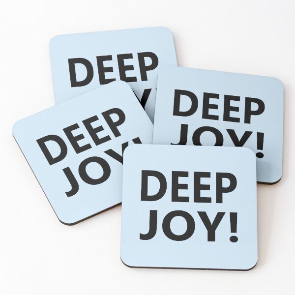 Item preview, Deep Joy! Stanley Unwin Quote designed and sold by Jeallan Designs.