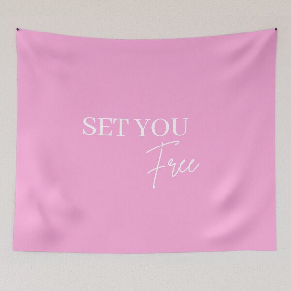 Item preview, Set you Free, Free, Freedom, Pink designed and sold by Magic Love Art Print.