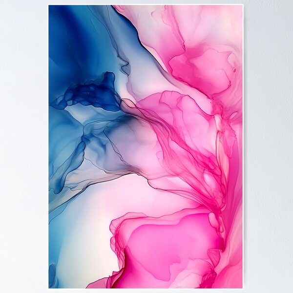 Item preview, Pink Fused - Abstract Alcohol Ink Art designed and sold by inkvestor.