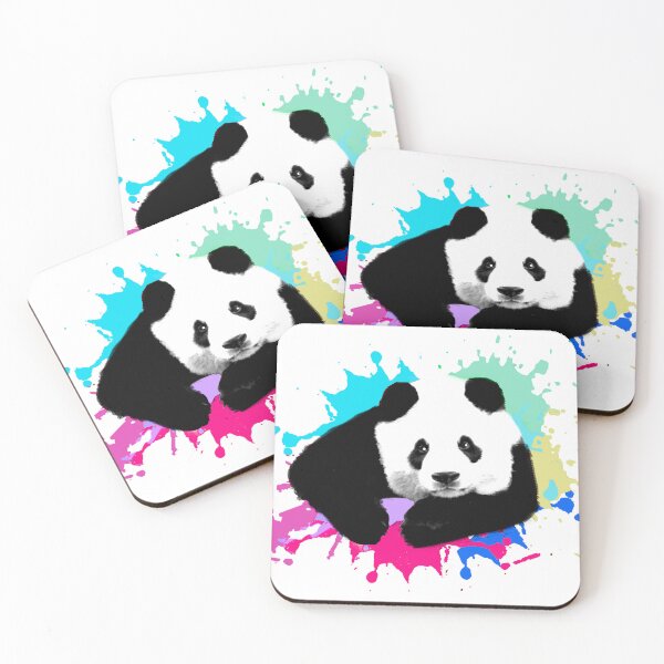 Item preview, panda,panda bear,colorful,graffiti,painting,blot designed and sold by theherbst131313.