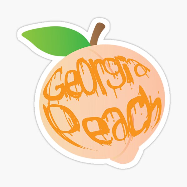 Georgia Peach Sticker