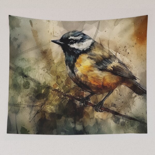 Artikelvorschau, Charmante Bluetit Perched Delight entworfen und verkauft von Paintings By Simon .