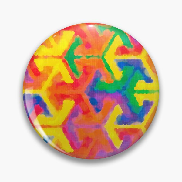 Item preview, Hexagon-based painted pattern - "Summer" designed and sold by Hemindway.