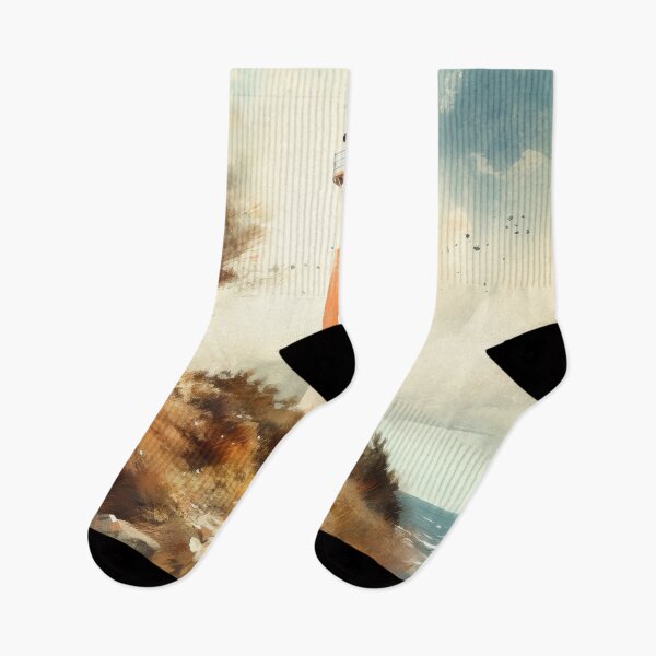 Item preview, Coastal Lighthouse Serene Skies designed and sold by Paintings By Simon .