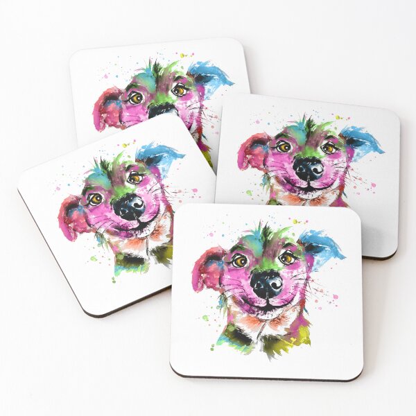 Item preview, dog colorful designed and sold by CorneliaPilz.