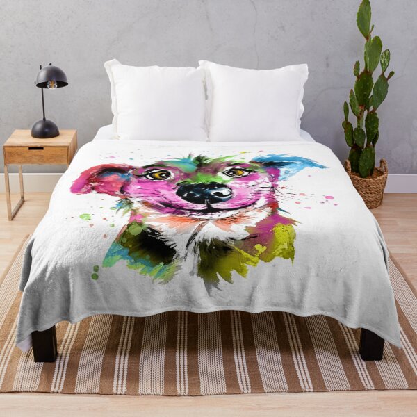 Item preview, perro colorido designed and sold by CorneliaPilz.