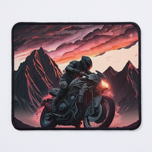 Item preview, Potent Motorcycle Racing Through The Mountains designed and sold by ByDigitalDream.