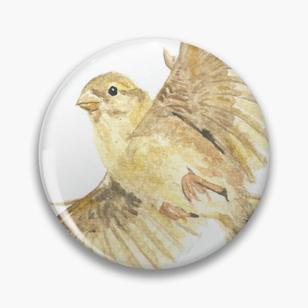 Artikelvorschau, Aquarell brauner Vogel im Flug entworfen und verkauft von cupofju.