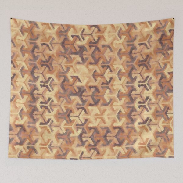 Item preview, Hexagon-based painted pattern - "Tiger" designed and sold by Hemindway.