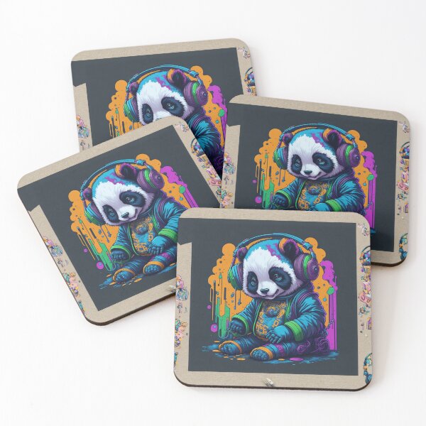Item preview, Isometric Groovy Panda Art designed and sold by madygunit.