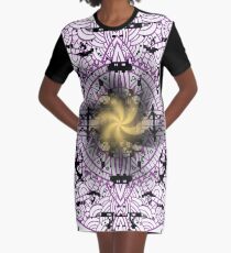 Ornameter, People, Spiral, Pattern, Hunting, Dancing Graphic T-Shirt Dress