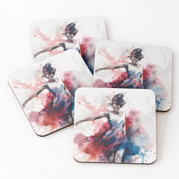Item preview, Graceful Dancer Swirling Hues designed and sold by Paintings By Simon .
