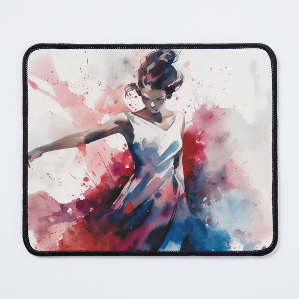 Item preview, Graceful Dancer Swirling Hues designed and sold by Paintings By Simon .