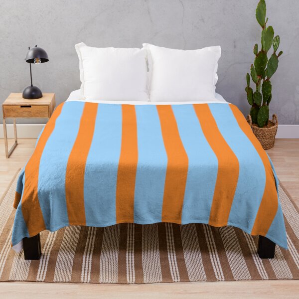 Item preview, Sky Blue and Orange Stripes  designed and sold by OneThreeSix.