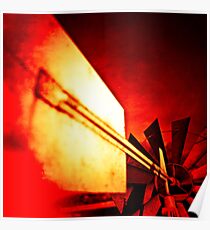 Garden Windmill Vane and Tail Flame Poster