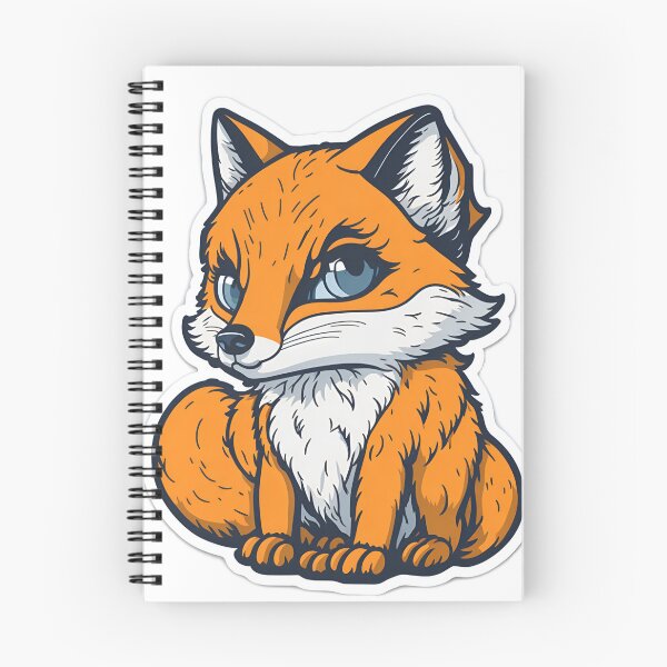 Item preview, Cartoon Fox Sticker with Realistic Octane Rende designed and sold by RedArtG09.