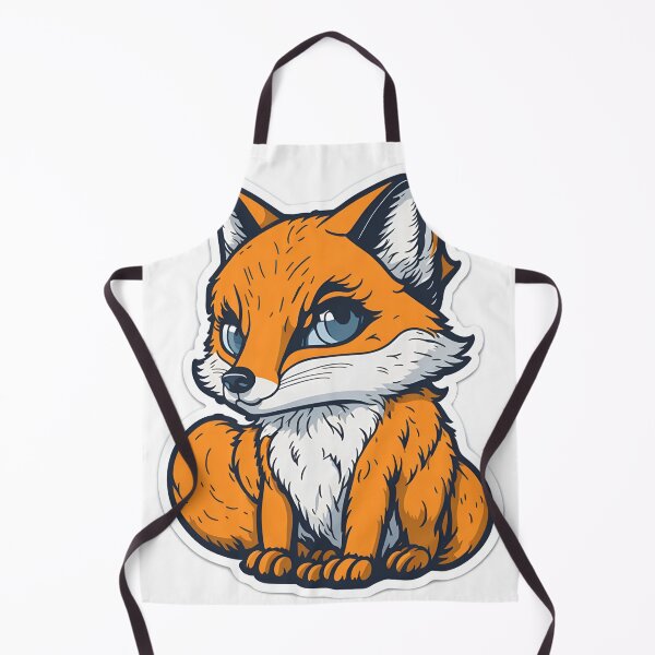 Item preview, Cartoon Fox Sticker with Realistic Octane Rende designed and sold by RedArtG09.