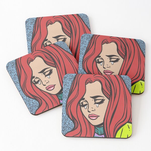 Aperçu de l'œuvre Triste Pop Art Comic Girl créée et vendue par turddemon.