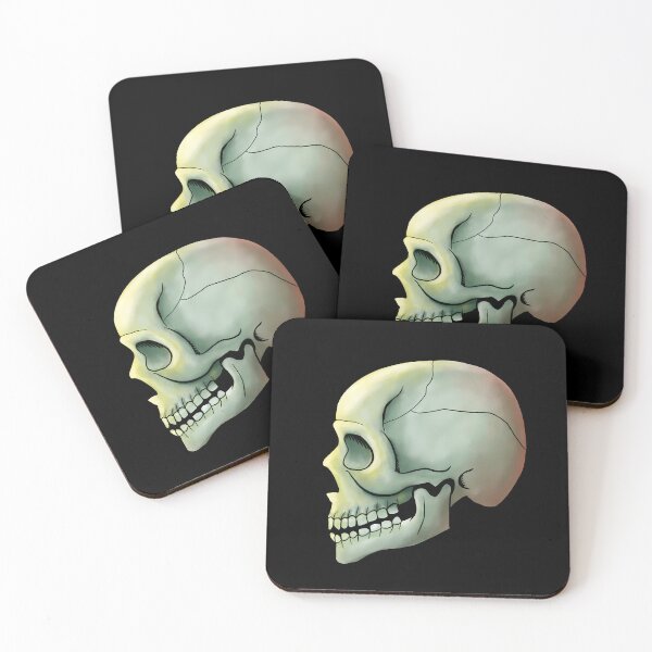 Item preview, Skull illustration black background  designed and sold by IJStanding.
