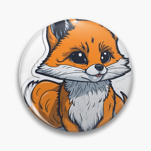 Item preview, High-Quality Fox Sticker with Cinematic Lighting| Fox Sticker with 12K Resolution designed and sold by RedArtG09.