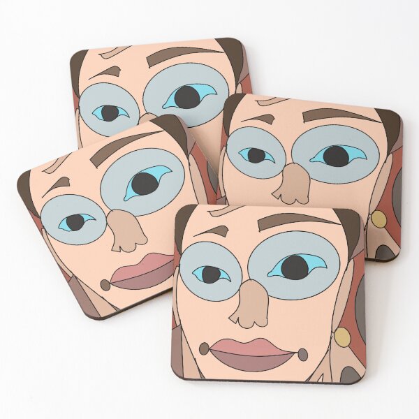 Item preview, cubism face, doodle art designed and sold by ArtshirtGroup.