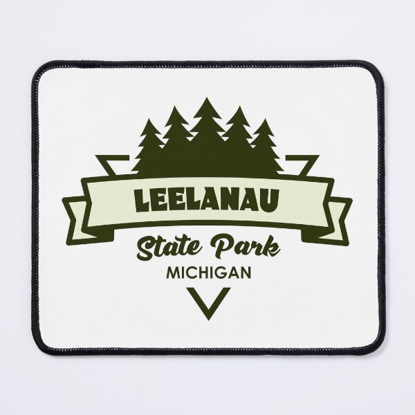Item preview, Leelanau State Park Michigan Trees And Ribbon designed and sold by bivenart.