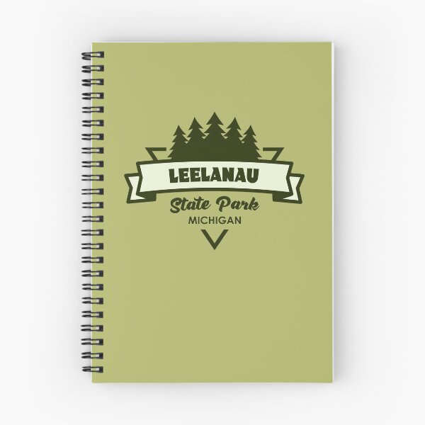 Item preview, Leelanau State Park Michigan Trees And Ribbon designed and sold by bivenart.