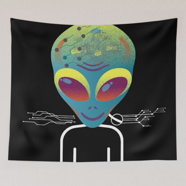 Item preview, Funny Nerdy Alien - Alienated  designed and sold by The Red Nox.